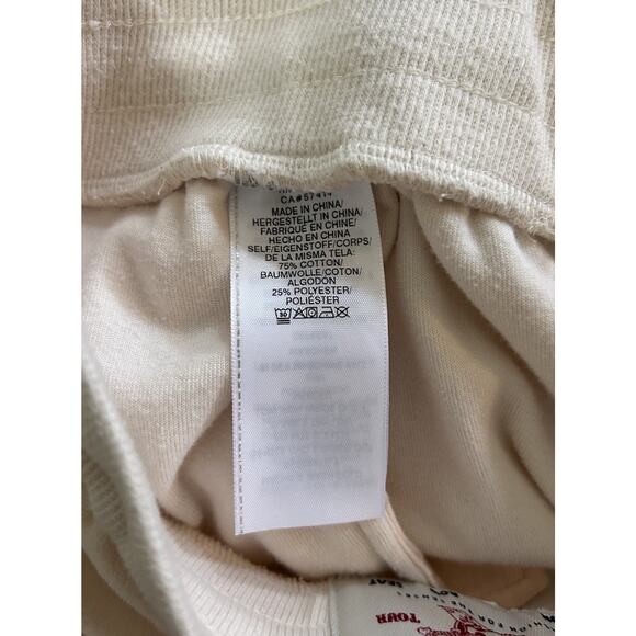 True Religion Cream Velour Jogger Pants Women’s Size Small - Picture 6 of 9